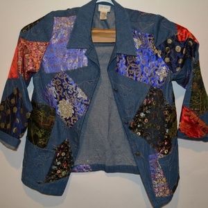 Yi Lin Women's Fancy Embroidered Jacket Size M